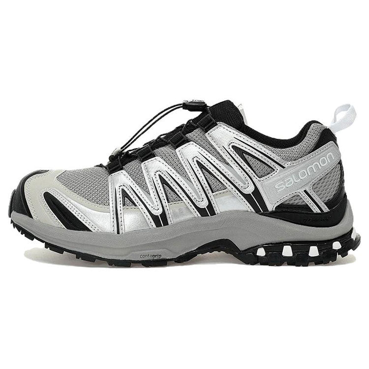 Salomon XA‑PRO 3D Series Silver Grey Black Mesh Hiking Sneakers