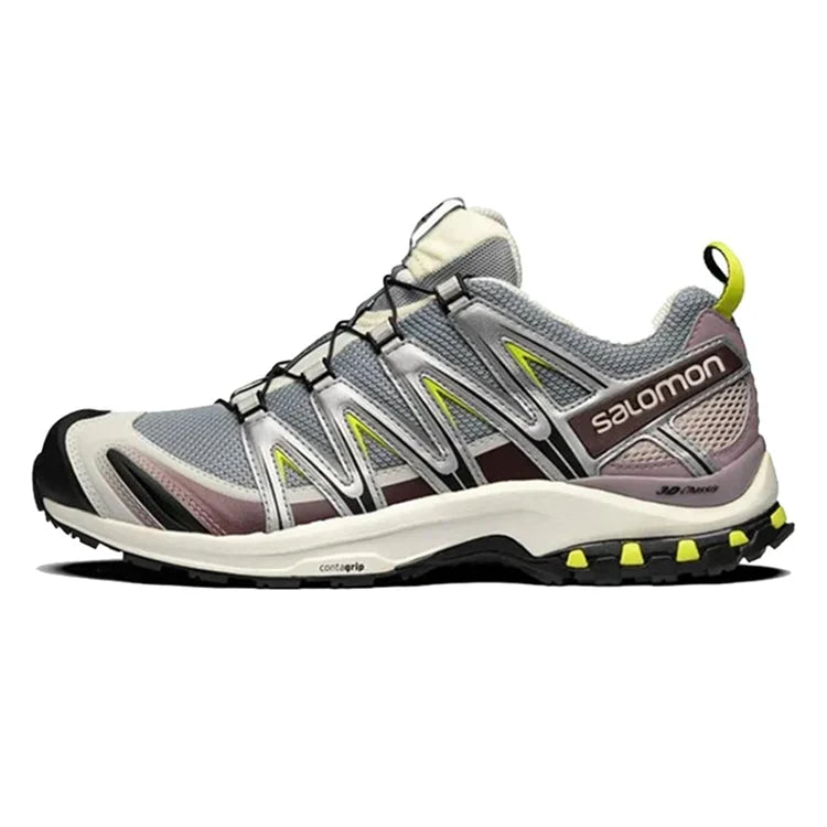 Salomon XA Pro 3D Mesh Hiking Sneakers - Gray/Purple