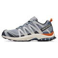 Salomon XA‑PRO 3D Series Grey Blue Orange Accent Mesh Hiking Sneakers