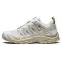 Salomon XA‑PRO 3D Series White Beige Red Accent Mesh Trail Hiking Sneakers