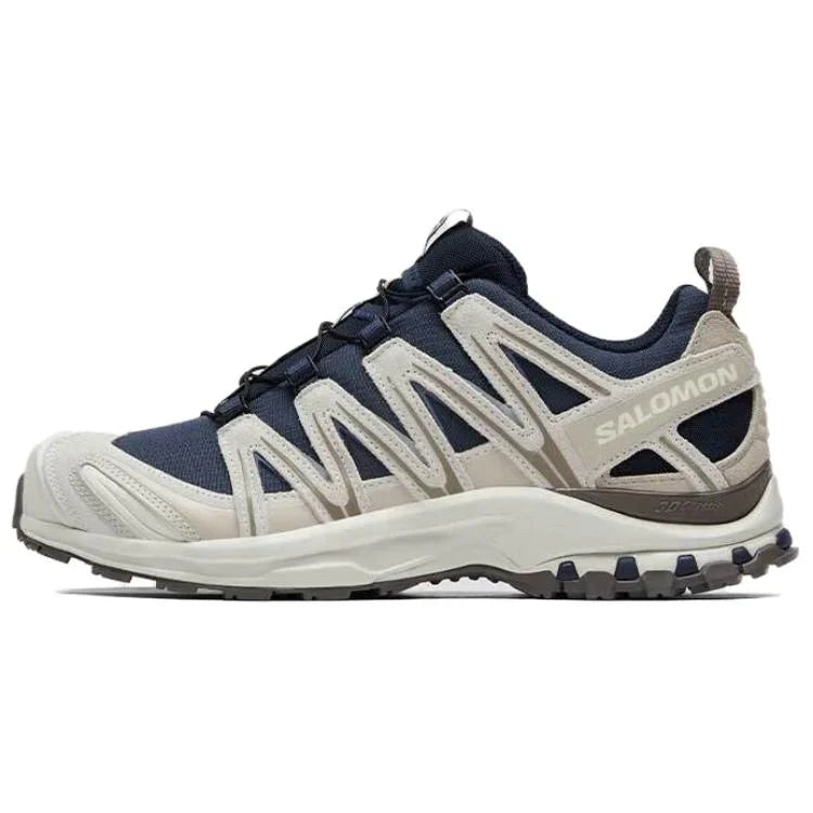 Salomon XA‑PRO 3D Series Navy Beige Mesh Trail Hiking Sneakers