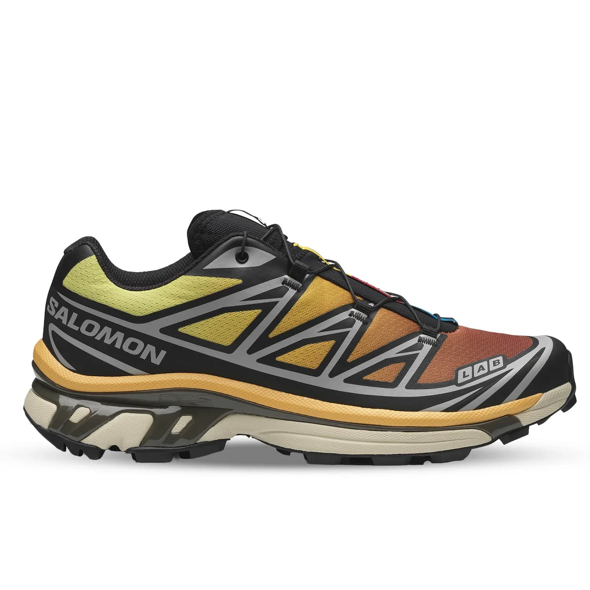 Salomon XT-6 Trail Running Shoes - Black / Grape Leaf