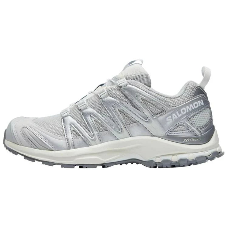 Salomon XA‑PRO 3D Series Silver Light Grey Mesh Hiking Sneakers