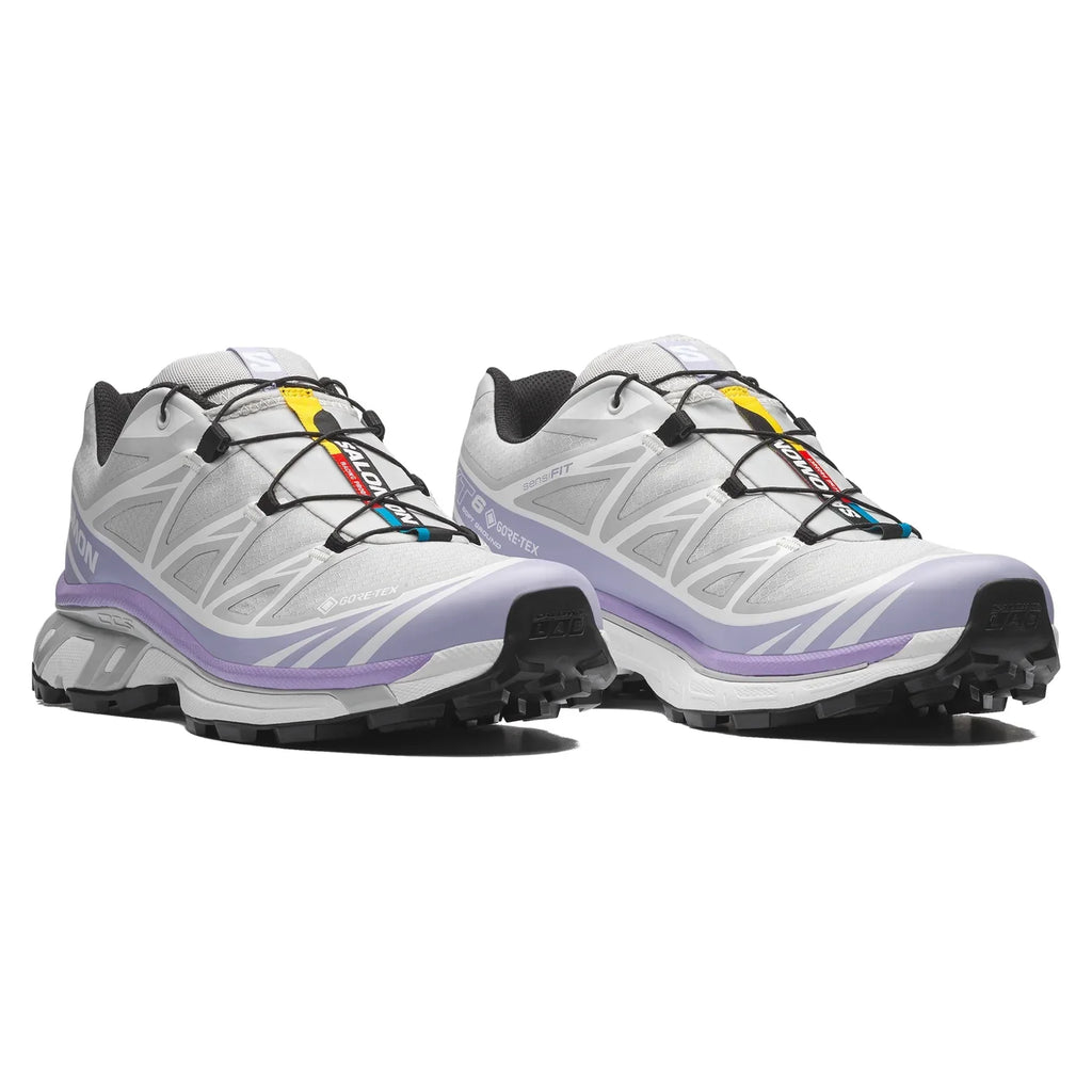 Salomon XT-6 GORE-TEX Trail Running Shoes - Gray Violet / Cosmic Sky / White