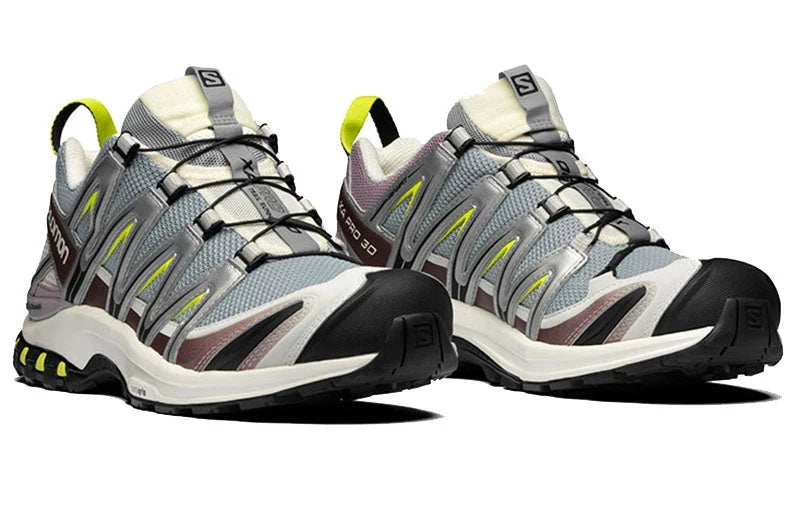 Salomon XA Pro 3D Mesh Hiking Sneakers - Gray/Purple
