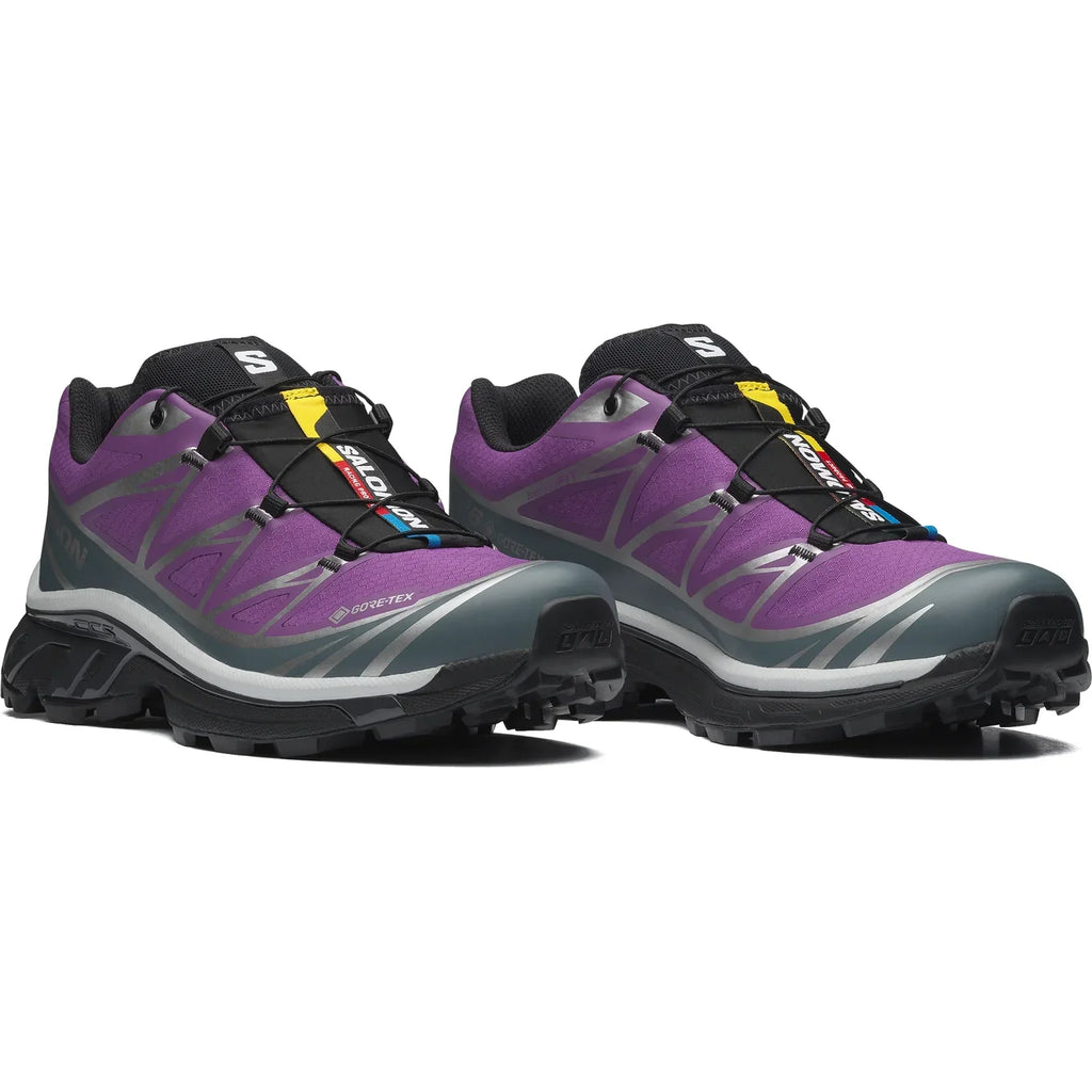 Salomon XT-6 GORE-TEX Trail Running Shoes - Concord Grape / Stormy Weather