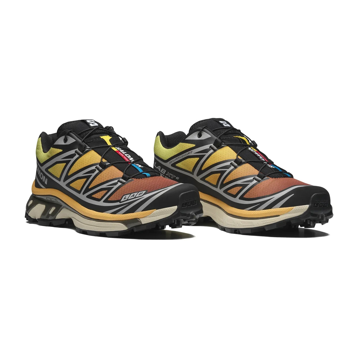 Salomon XT-6 Trail Running Shoes - Black / Grape Leaf