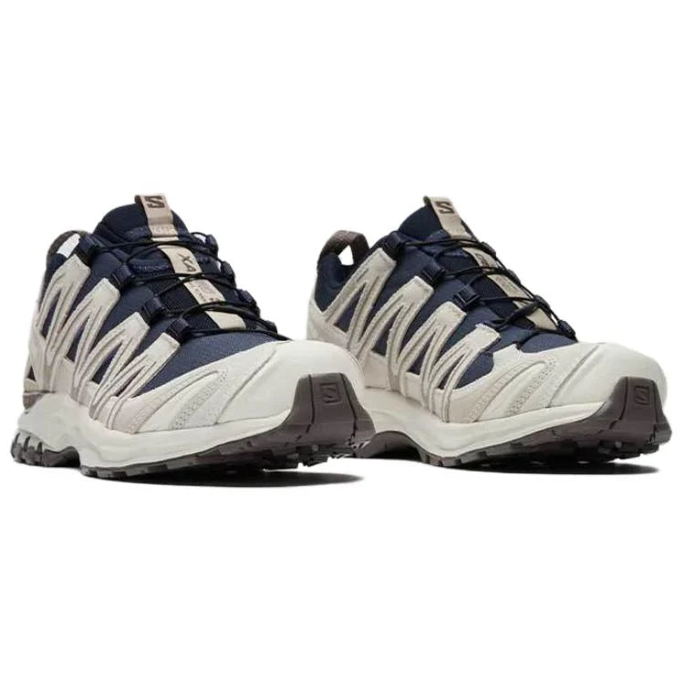 Salomon XA‑PRO 3D Series Navy Beige Mesh Trail Hiking Sneakers