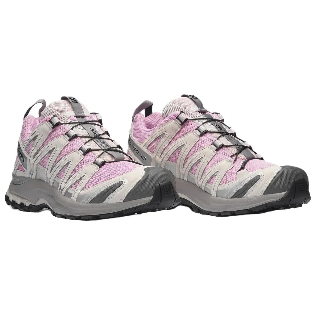 Salomon XA‑PRO 3D Series Pink Light Grey Mesh Hiking Sneakers