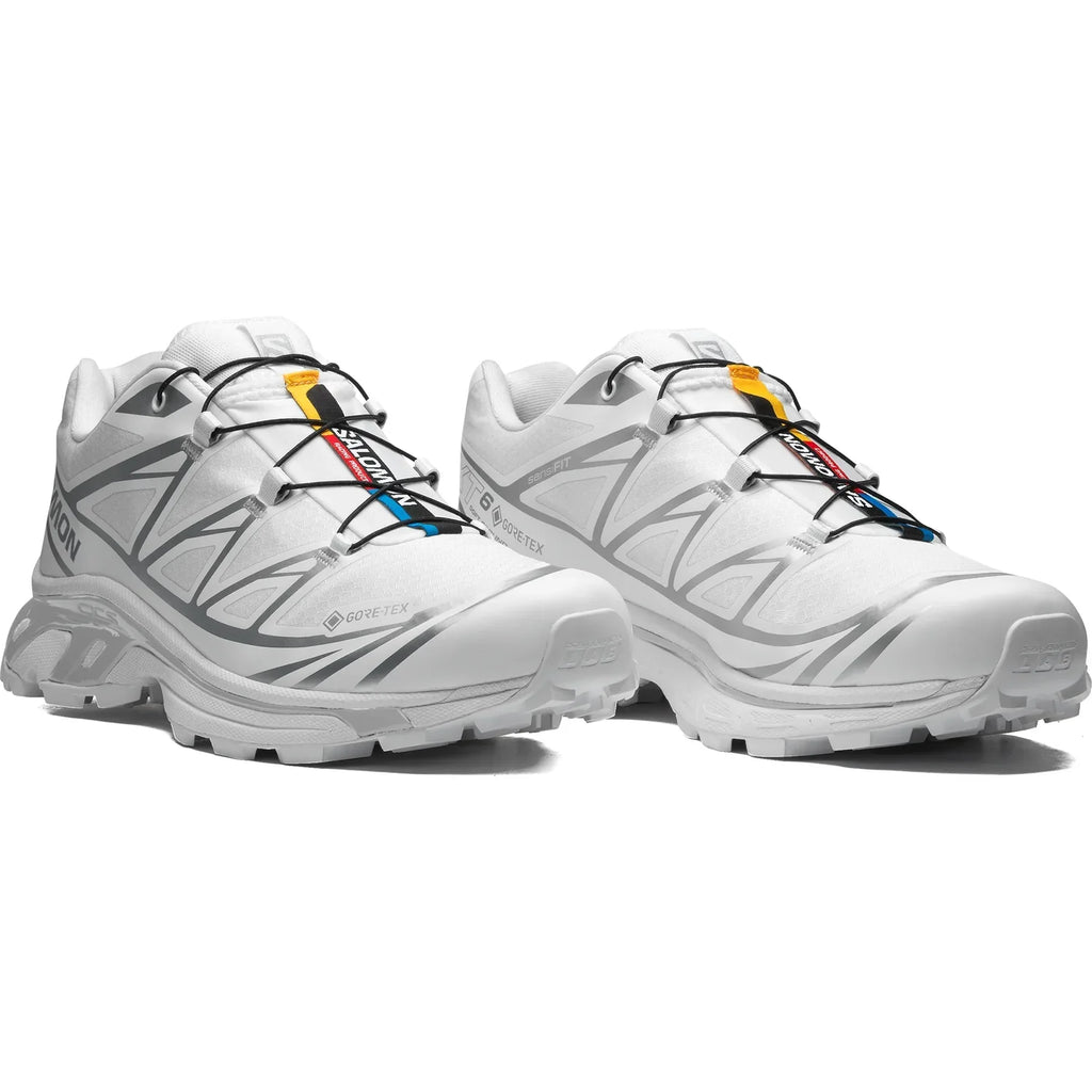 Salomon XT-6 GORE-TEX Trail Running Shoes - White/Silver
