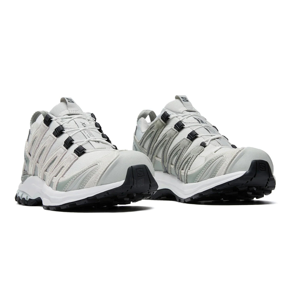 Salomon XA‑PRO 3D Series Light Sage Grey Mesh Suede Hiking Sneakers