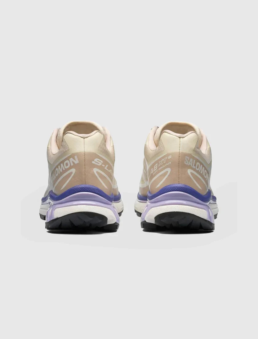 Salomon XT-6 Trail Running Shoes - Milk / Silver Cloud / Liberty
