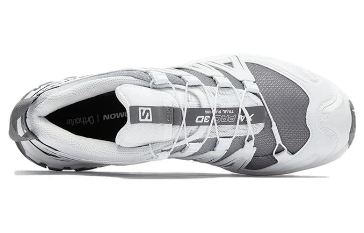 Salomon XA‑PRO 3D Series White Grey Mesh Trail Hiking Sneakers
