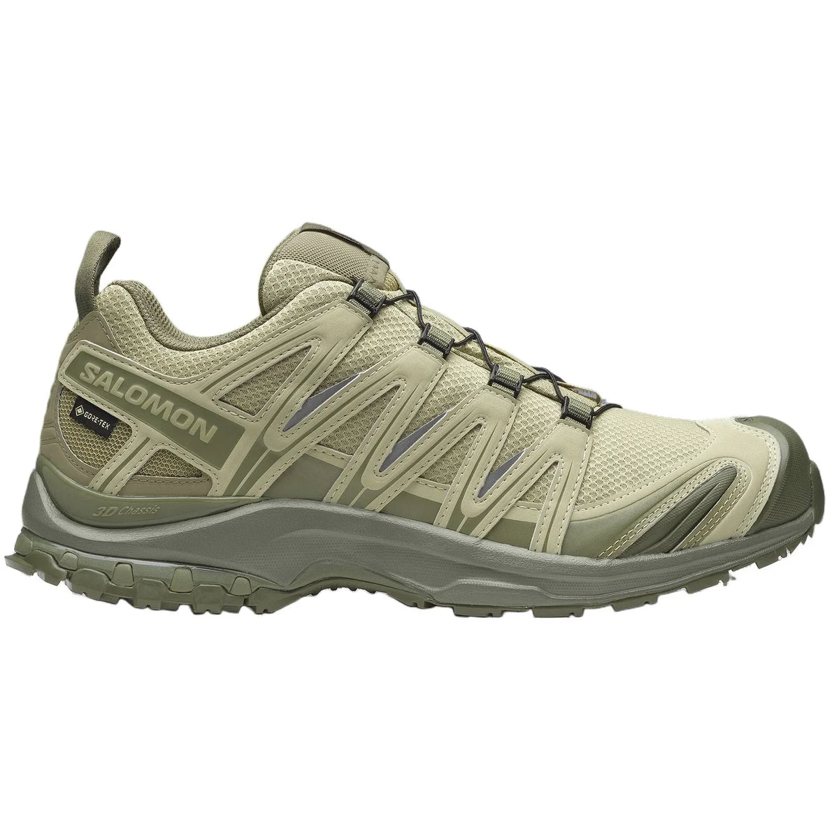 Salomon XA‑PRO 3D Series Light Olive Green Mesh Trail Hiking Sneakers