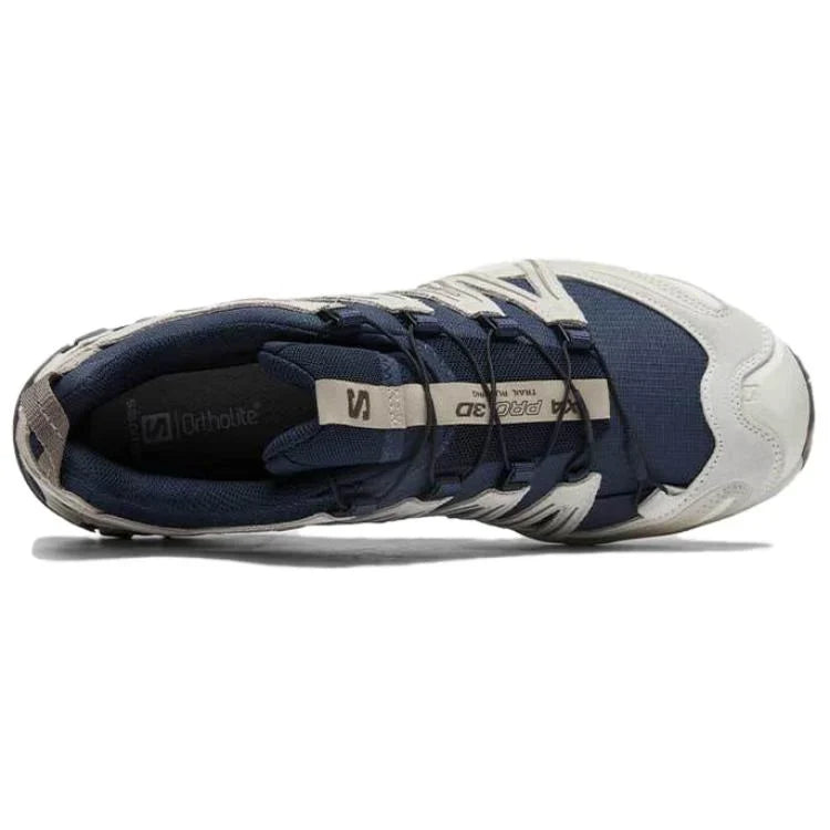 Salomon XA‑PRO 3D Series Navy Beige Mesh Trail Hiking Sneakers