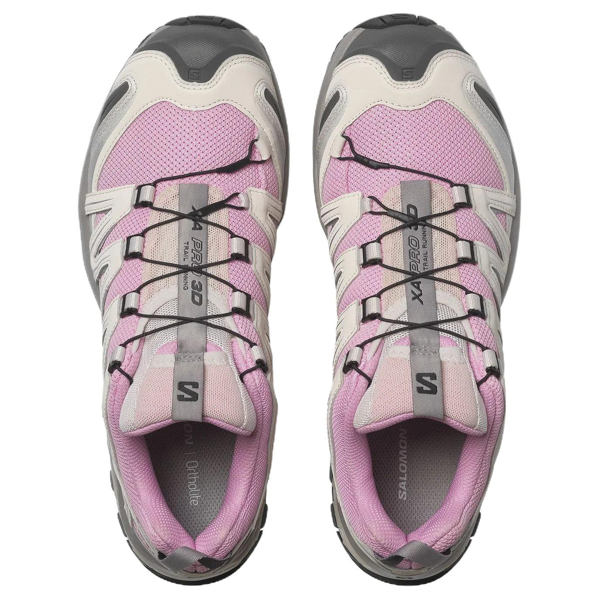 Salomon XA‑PRO 3D Series Pink Light Grey Mesh Hiking Sneakers