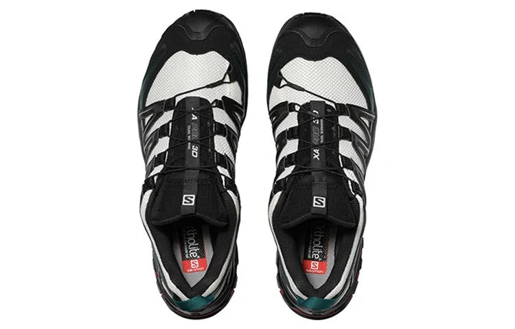 Salomon XA Pro 3D Mesh Hiking Sneakers - Off-White/Dark Green
