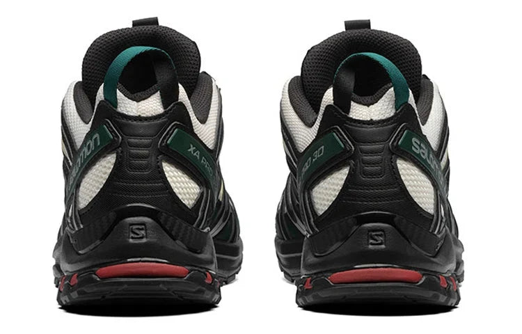 Salomon XA Pro 3D Mesh Hiking Sneakers - Off-White/Dark Green