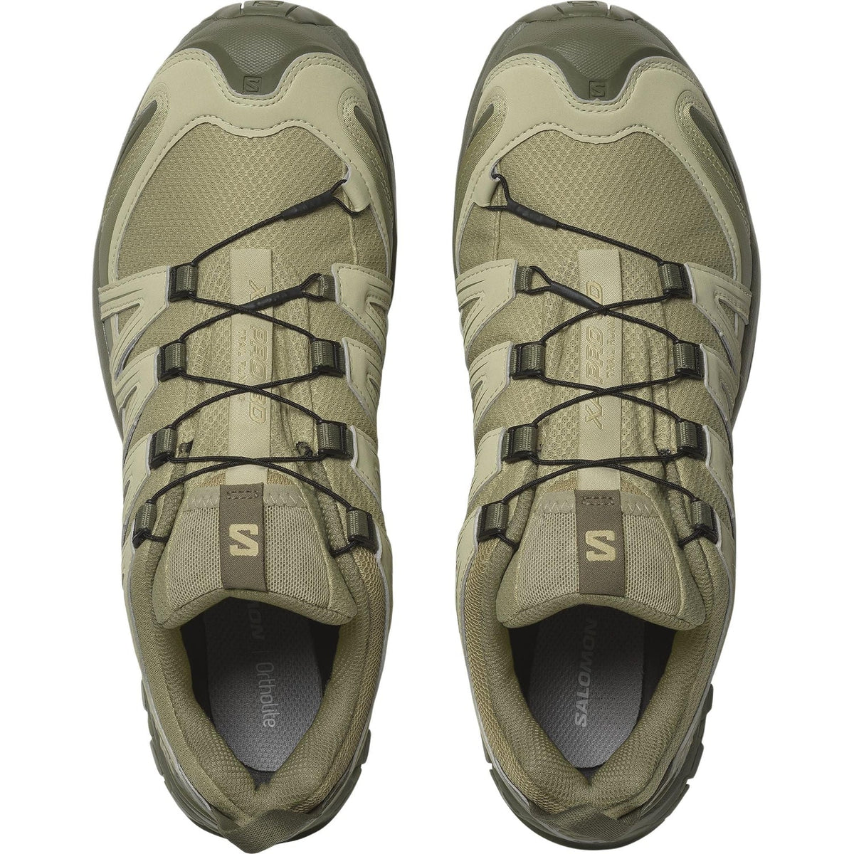 Salomon XA‑PRO 3D Series Light Olive Green Mesh Trail Hiking Sneakers