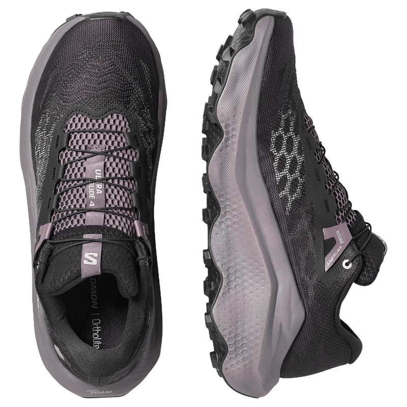 Salomon Ultra Glide 4 Black Mauve Trail Running Shoes