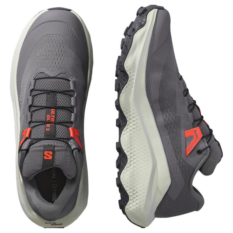 Salomon Ultra Glide 4 Grey Orange Trail Running Shoes