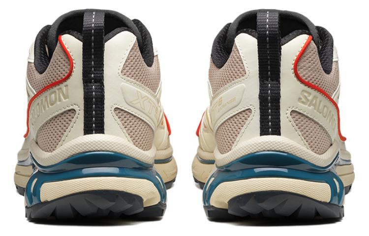 Salomon XT‑6 Beige Blue Red Hiking Shoes