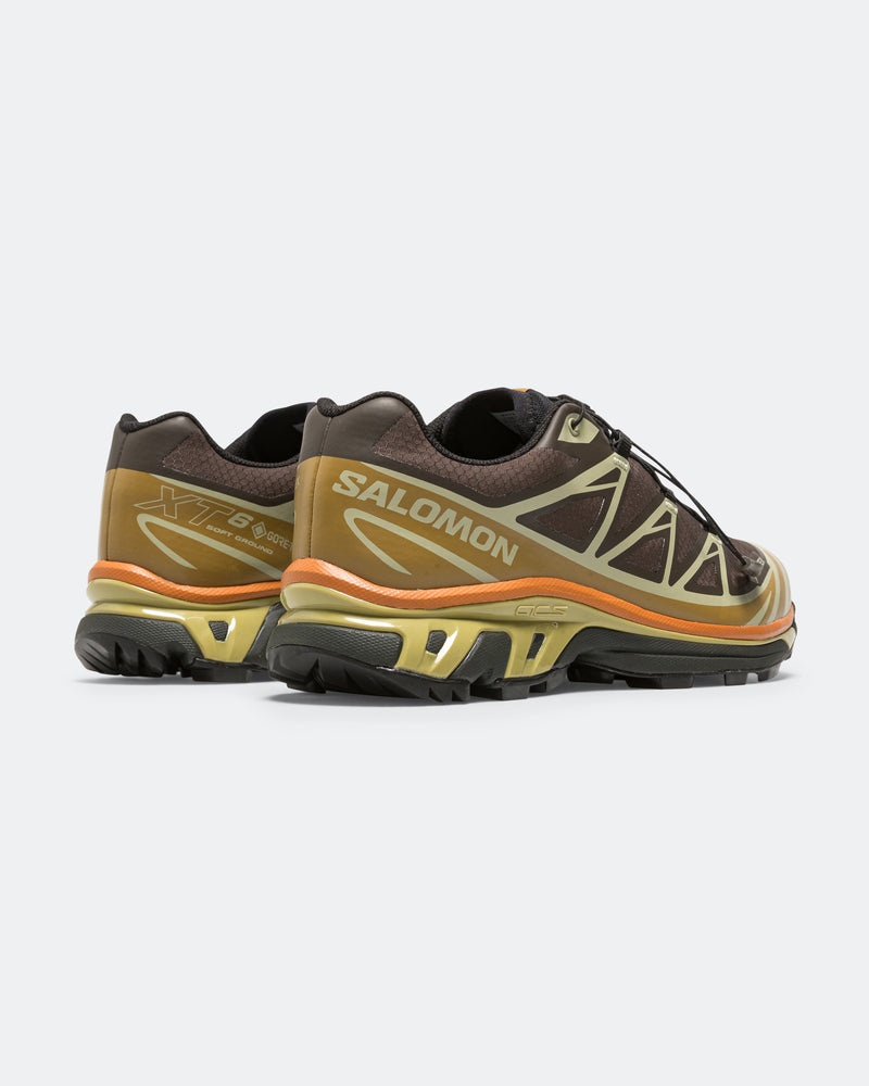 Salomon XT‑6 GORE‑TEX Trail Running Sneakers, Brown Ochre