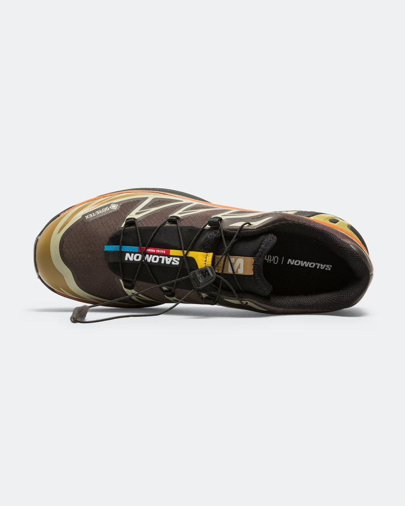 Salomon XT‑6 GORE‑TEX Trail Running Sneakers, Brown Ochre