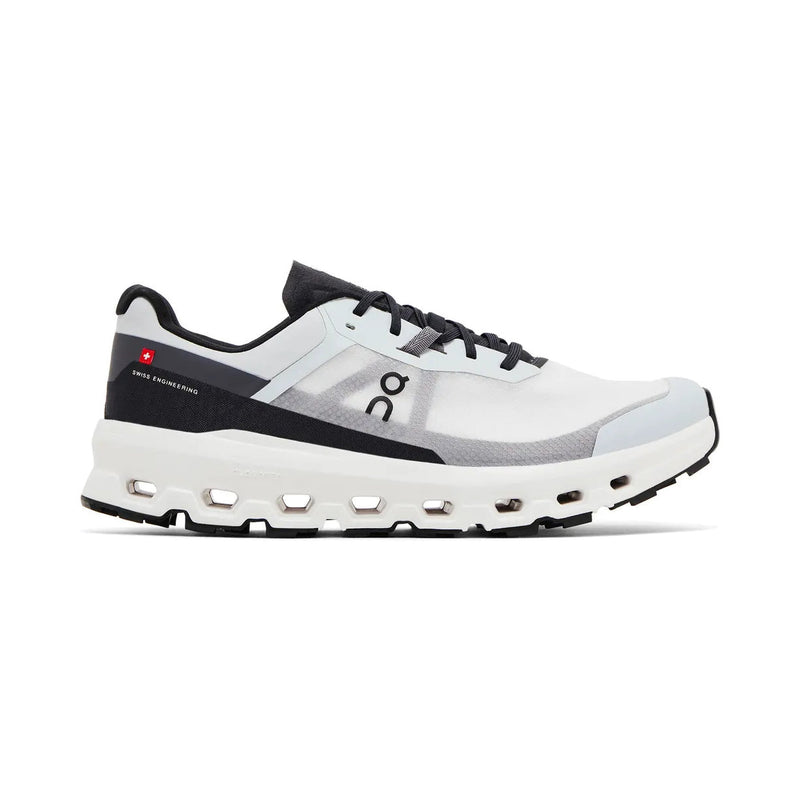 On Cloudvista 2 White Black Trail Running Sneakers