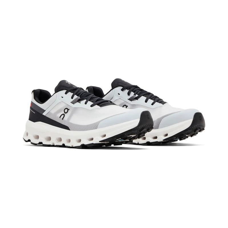 On Cloudvista 2 White Black Trail Running Sneakers