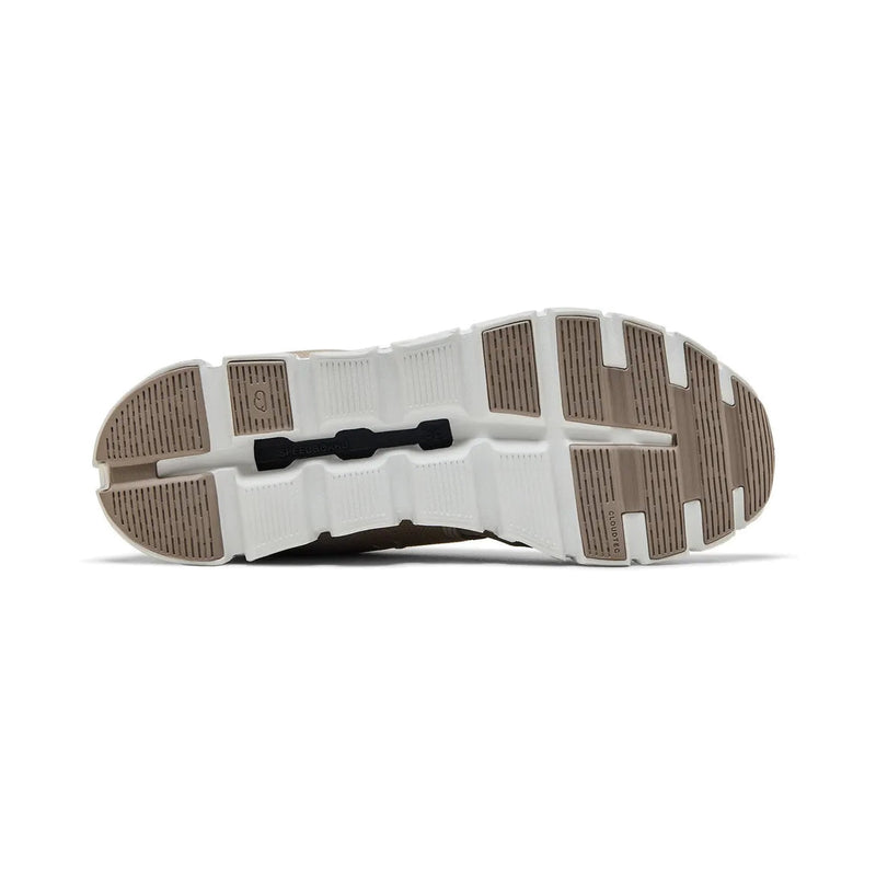 On Cloud 5 Taupe White Running Sneakers