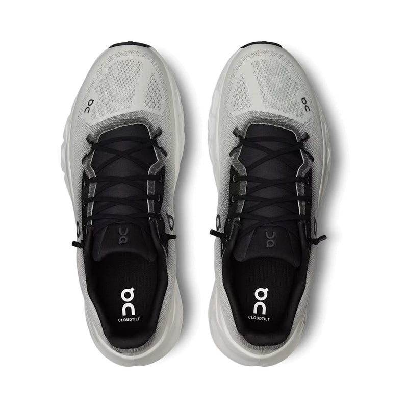 On Cloudtilt White Black Gradient Running Sneakers
