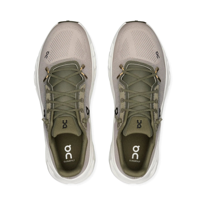 On Cloudtilt Olive Beige Running Sneakers