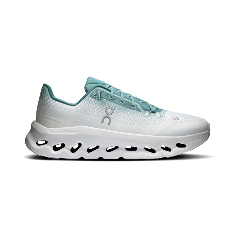 On Cloudtilt White Teal Running Sneakers