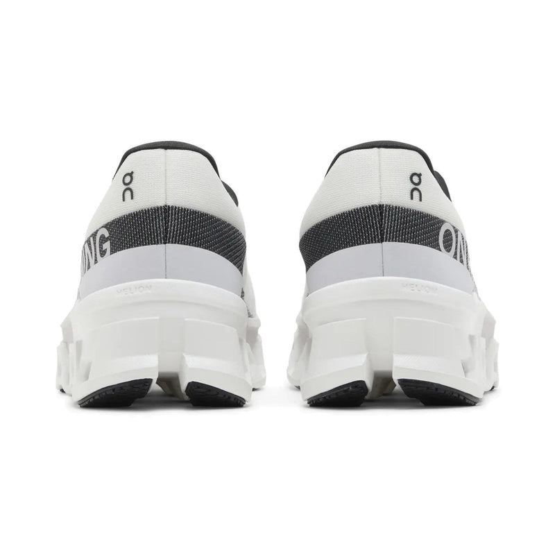 On Cloudmonster White Black Running Sneakers