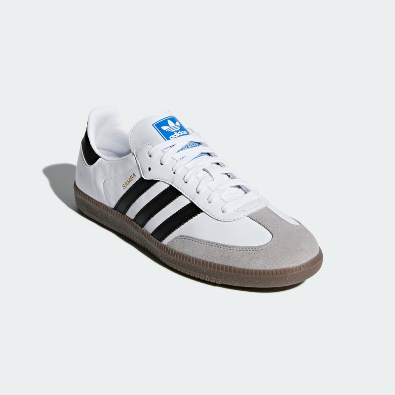 Adidas Originals Samba White Black Gum Sole Vintage Sneakers