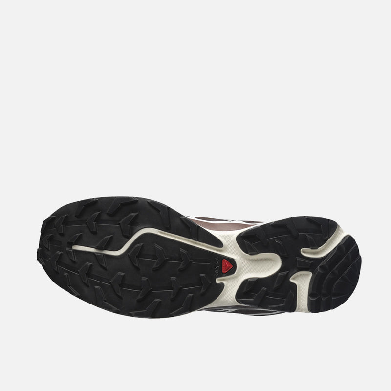 Salomon XT‑6 Dark Brown Cream Trail Running Sneakers