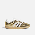 Adidas Originals Samba Gold Metallic Cracked Gum Sole Vintage Sneakers