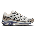 Salomon XT‑6 S‑Lab White Beige Purple Mesh Outdoor Trail Sneakers
