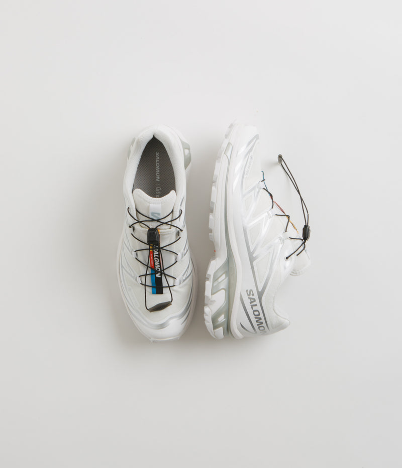 Salomon XT‑6 GTX White Silver Waterproof Trail Hiking Sneakers