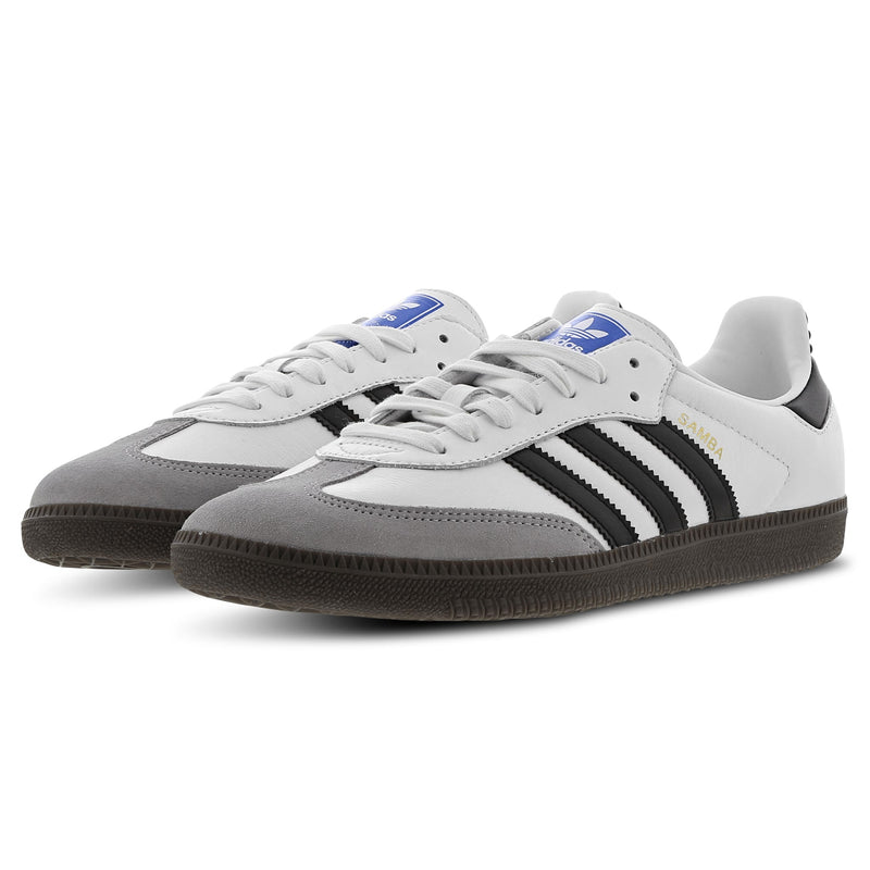 adidas Samba White Grey Black Gum Sneakers