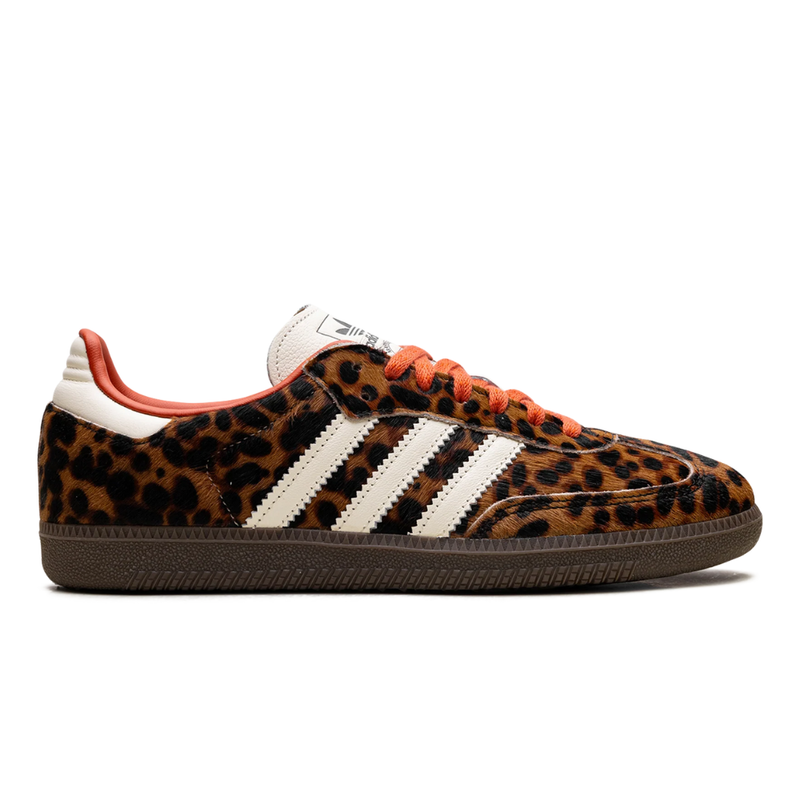 adidas Samba Leopard Print Orange Lining Sneakers