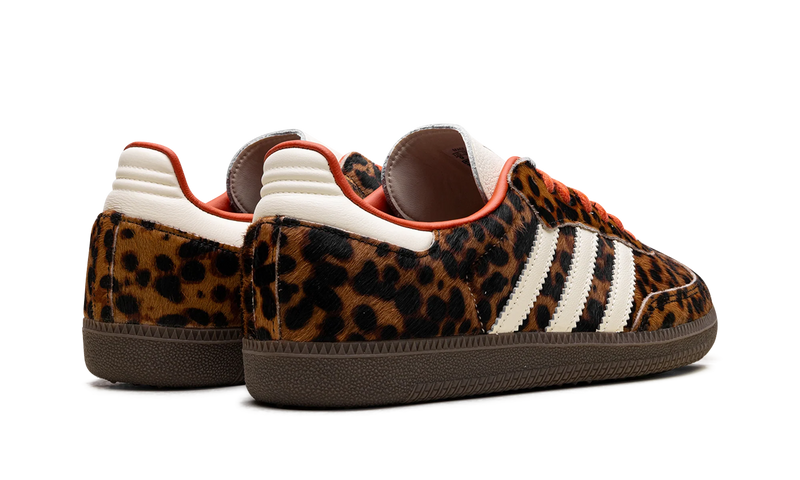 adidas Samba Leopard Print Orange Lining Sneakers
