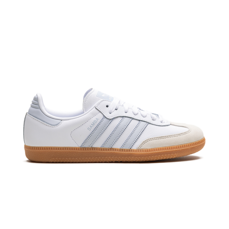 adidas Samba White Light Blue Gum Sole Sneakers