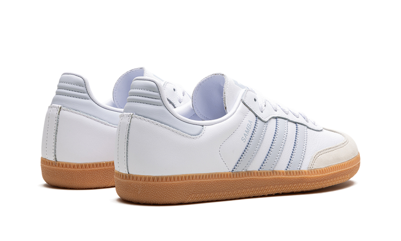 adidas Samba White Light Blue Gum Sole Sneakers