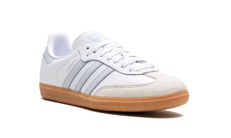 adidas Samba White Light Blue Gum Sole Sneakers