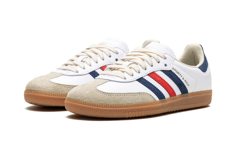 adidas Samba OG Sporty & Rich White Navy Red Casual Sneakers