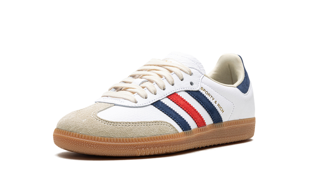 adidas Samba OG Sporty & Rich White Navy Red Casual Sneakers