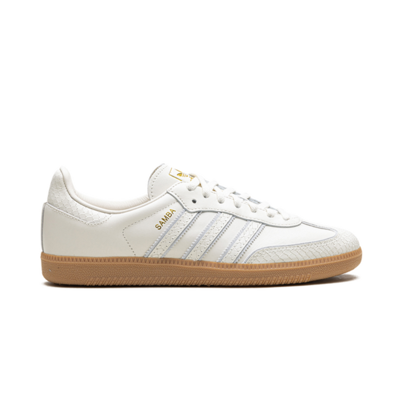 adidas Samba Off White Snake Print Gum Sole Sneakers