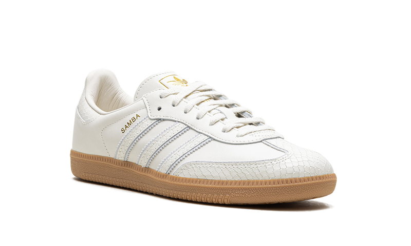 adidas Samba Off White Snake Print Gum Sole Sneakers